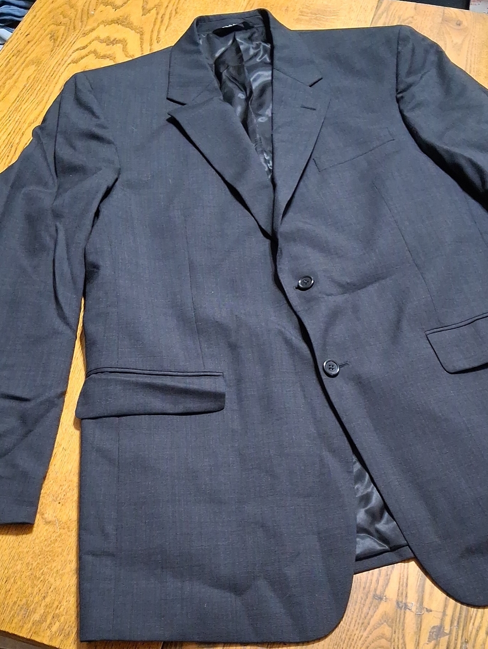 JoS. A BANK Mens BLAZER WOOL BLACK 43L Coat Jacket Sport ? Used